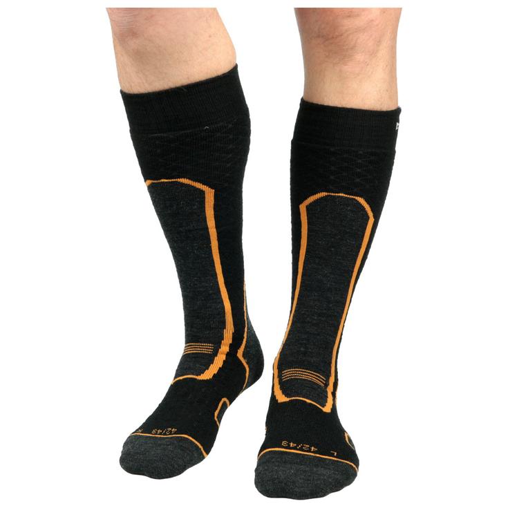 La Chaussette de France Chaussettes Toundra Gris Orange Présentation