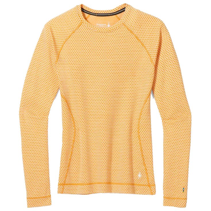Smartwool Sous-vêtement technique W's Classic Thermal Merino 250 Baselayer Honey Gold Dot Présentation