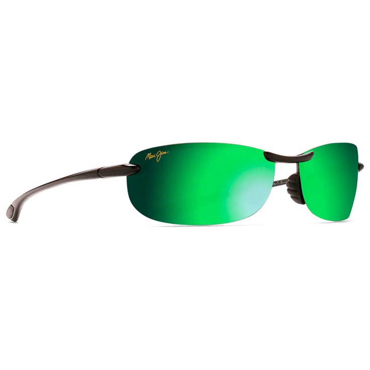 Maui Jim Lunettes de soleil Makaha Noir Brillant MauiGreen MauiBrilliant Présentation