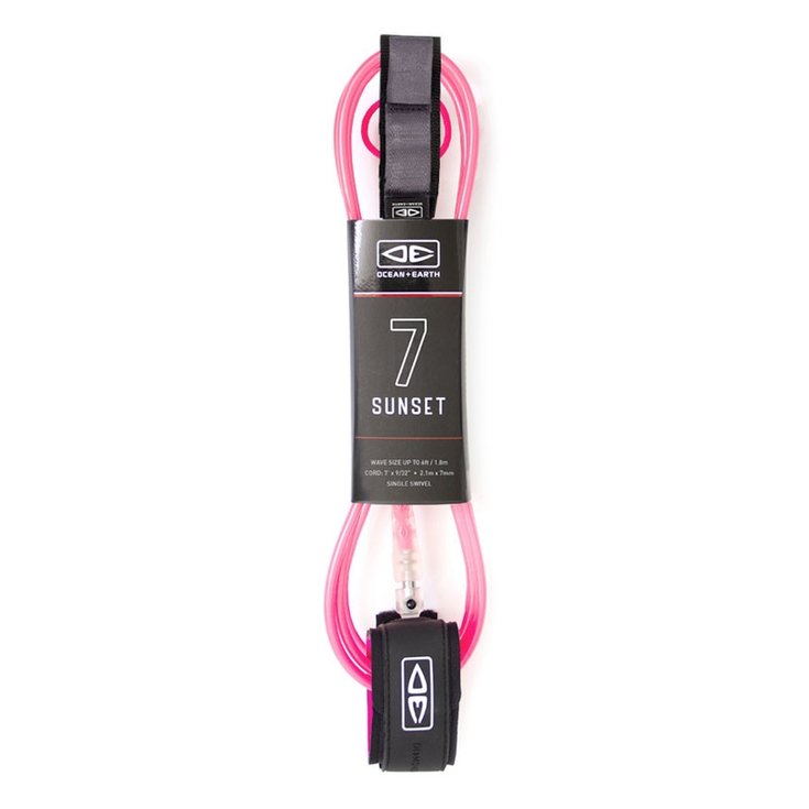 Ocean And Earth Leash Surf Ocean and Earth Diamond Flex Sunset - Pink 