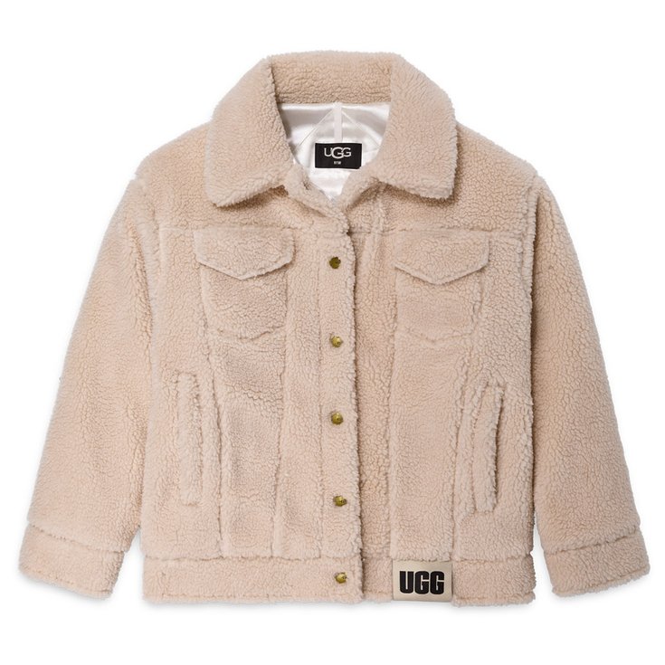 UGG Blouson Street W Frankie Sherpa Trucker Jacket Natural II Présentation
