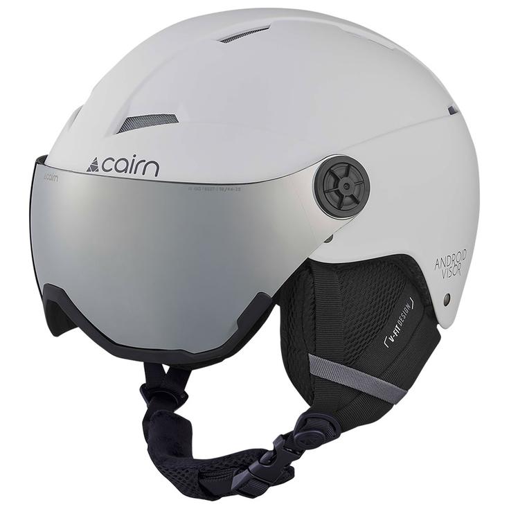 Cairn Casque de ski avec visière Android Visor Mat White Gray Présentation