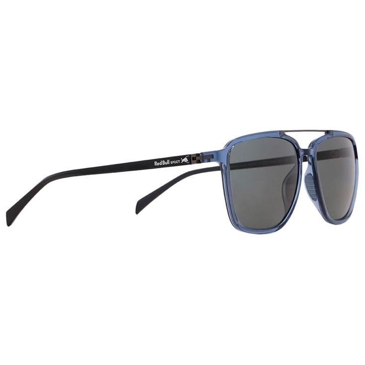 Red Bull Spect Lunettes de soleil Redps Square Shiny X'Tal Blue Black Smoke Polarized Présentation