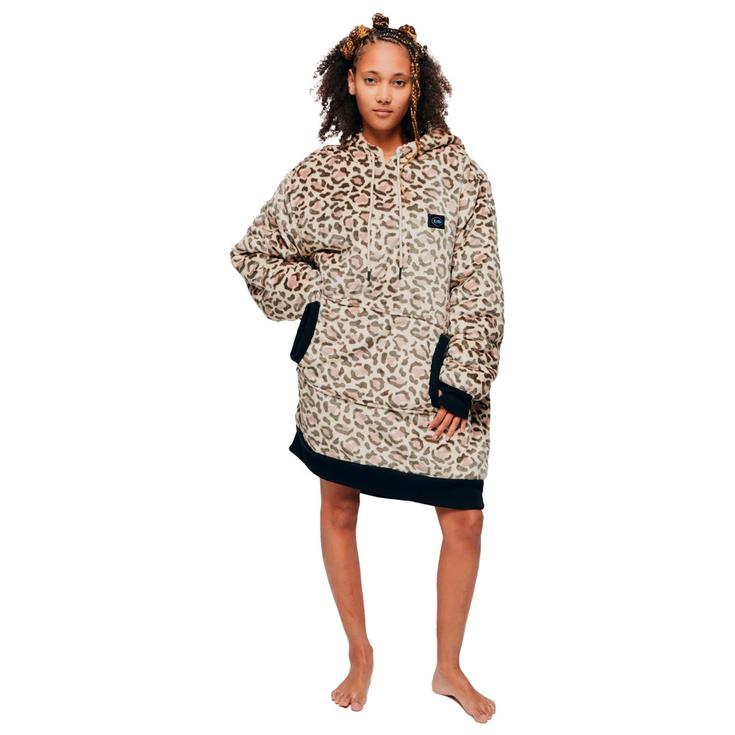 All-In Poncho Poncho Plaid Leopard Présentation