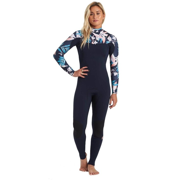 Billabong Combinaison Intégrale Manches Longues Furnace Comp 3/2 Front Zip Détail 4