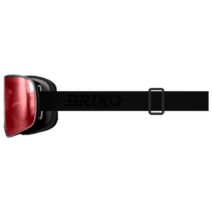 Briko Masque de Ski Ingrid Sharp Lite Black Rose Base Silver Mirror + Yellow Présentation