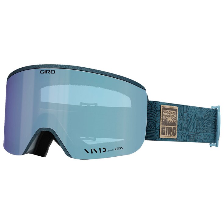 Giro Masque de Ski Ella Ano Harbor Blue Adventure Grid Vivid Royal + Vivid Infrared 