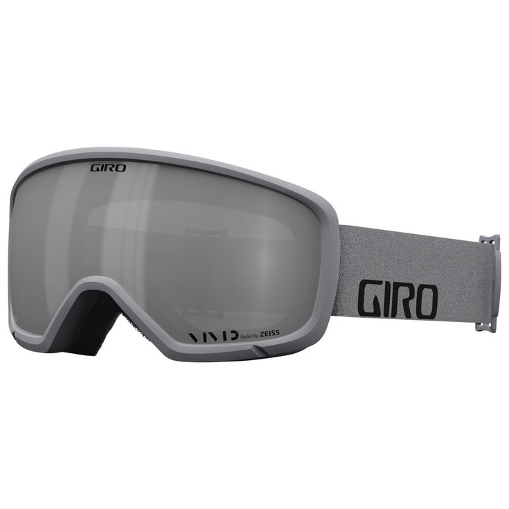 Giro Masque de Ski Ringo Grey Wordmark Vivid Onyx Présentation