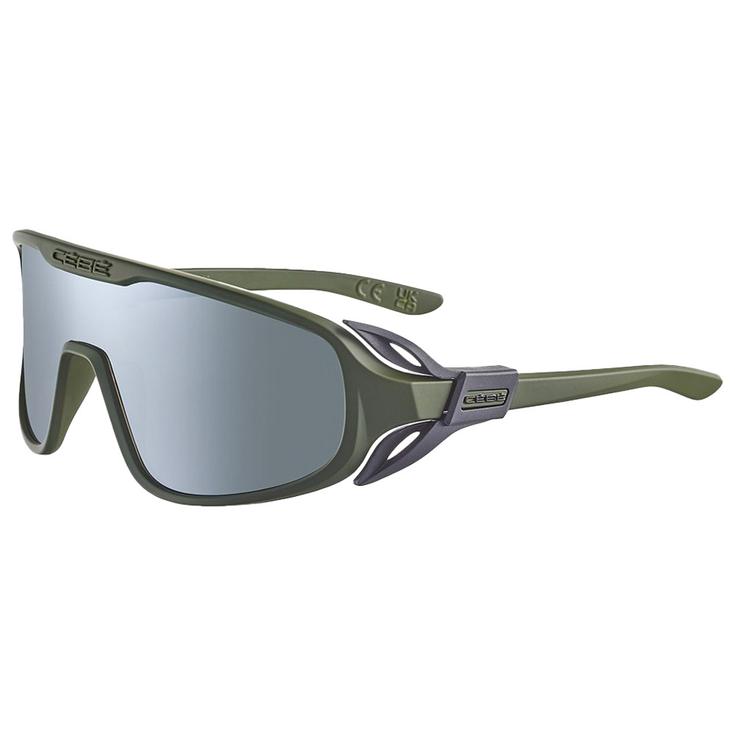 Cebe Lunettes de soleil Outline Forest Black Matte Z One Grey Silver Présentation