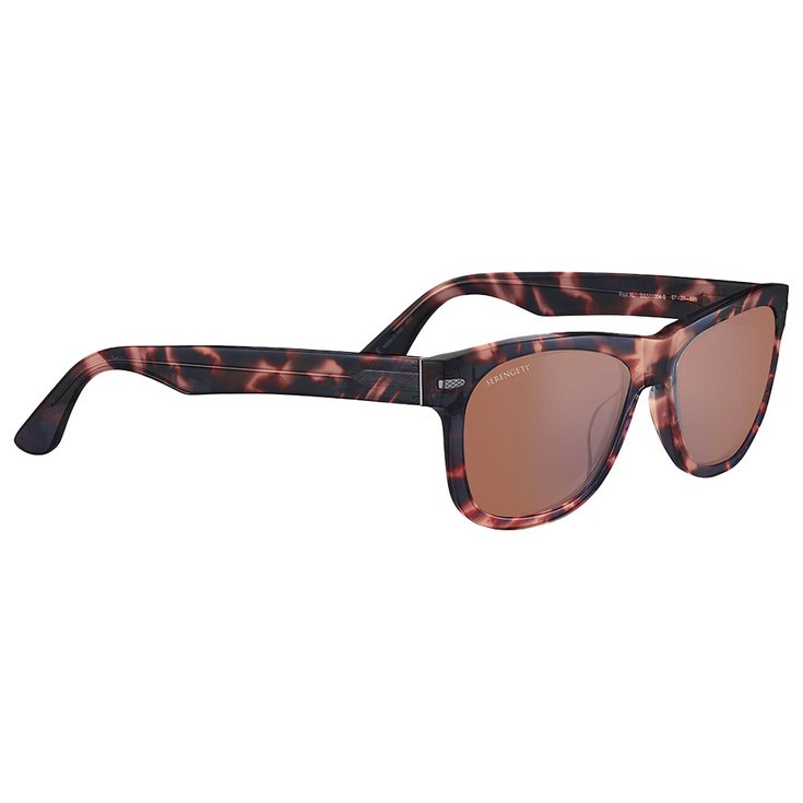 Serengeti Lunettes de soleil Foyt Large Shiny Tortoise Havana Mineral Drivers Présentation
