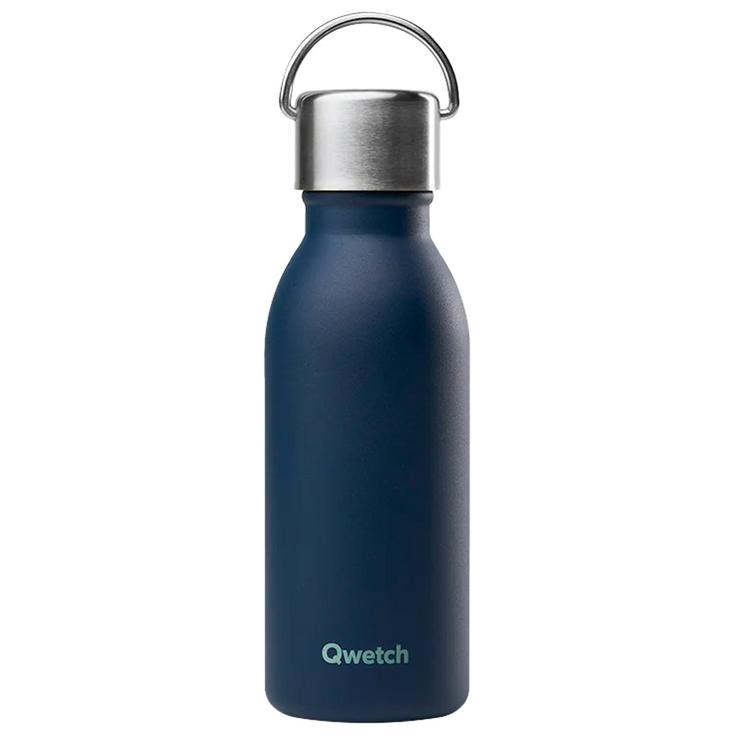 Qwetch Gourde Active 350 ml Matt Bleu Marine Présentation
