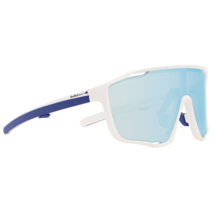 Red Bull Spect Lunettes de soleil Kraft Matt White Blue Smoke Blue Mirror Présentation