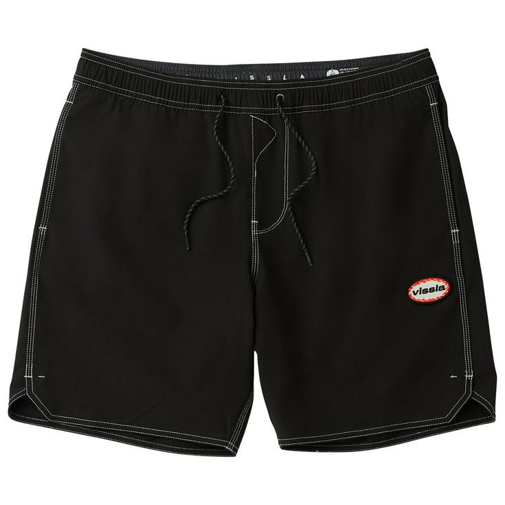 Vissla Boardshort Solid Sets Ecolastic 17.5" Black 2 Présentation