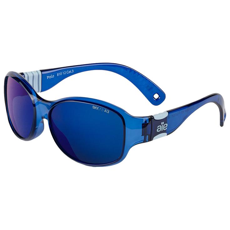 Altitude Eyewear Lunettes de soleil Polo Crystal Blue Grey Blue Flash Présentation