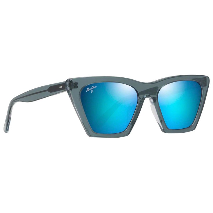 Maui Jim Lunettes de soleil Kini Kini Bleu Acier Crystal Bleu Hawaï Minéral SuperThin Présentation