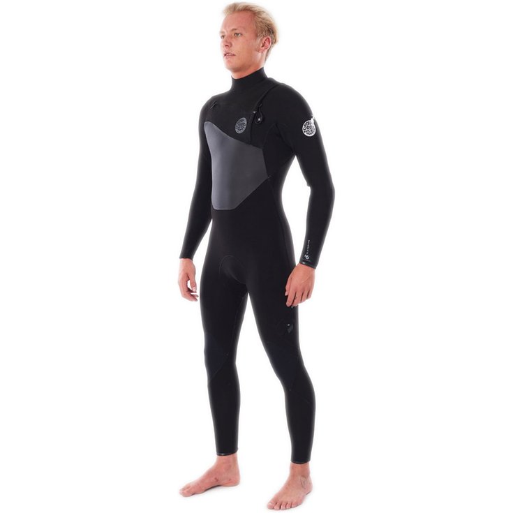 Rip Curl Combinaison Intégrale Manches Longues FlashBomb Chest Zip 4/3 - Black Derrière