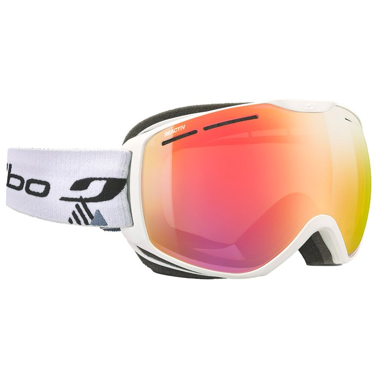 Julbo Masque de Ski Fusion Blanc Reactiv Performance Flash Rouge Présentation