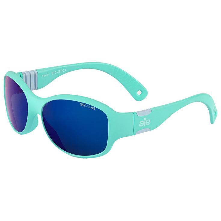 Altitude Eyewear Lunettes de soleil Polo Turquoise Grey Blue Flash Présentation