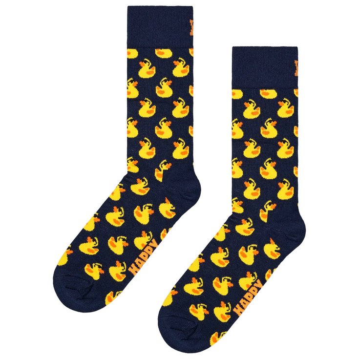 Happy Socks Chaussettes Crew Socks Rubber Duck Navy Présentation