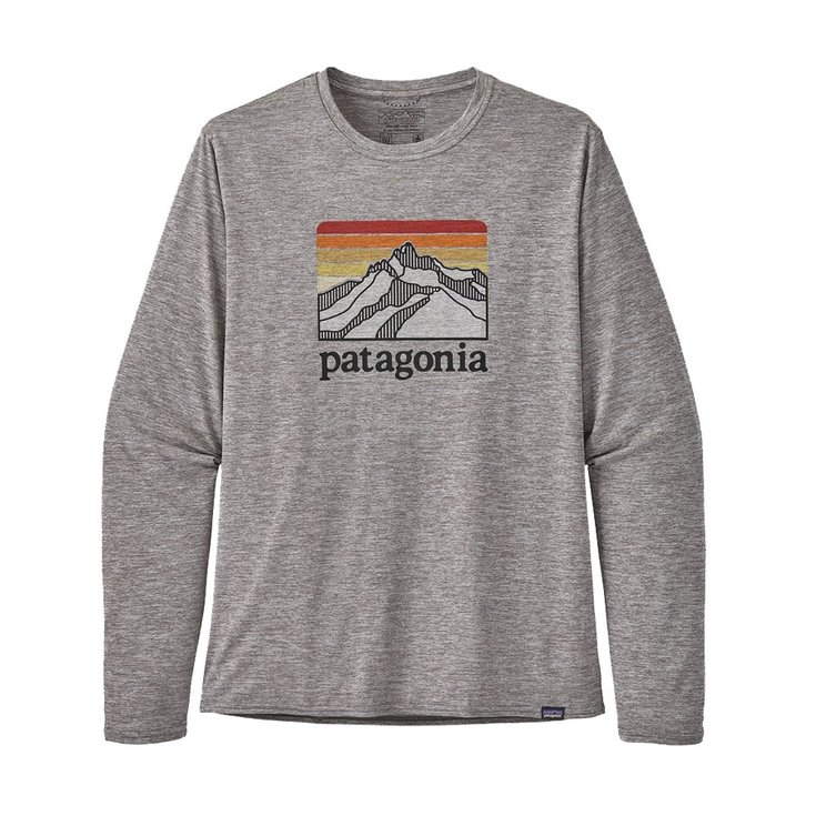 Patagonia Tee-shirt Long Sleeved Capilene Cool Daily Graphic Shirt Profil