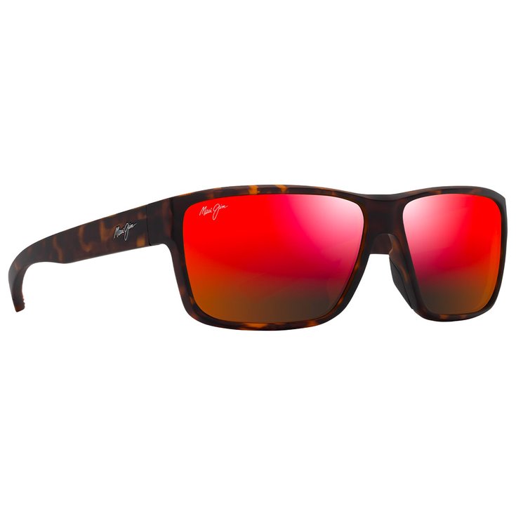 Maui Jim Lunettes de soleil Uila Havane Foncé Mat Orange Hawaii Lava Minéral Superthin Présentation