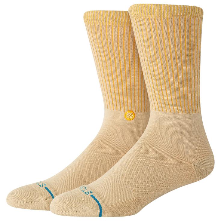 Stance Chaussettes Icon Crew Socks Pop Sand Présentation