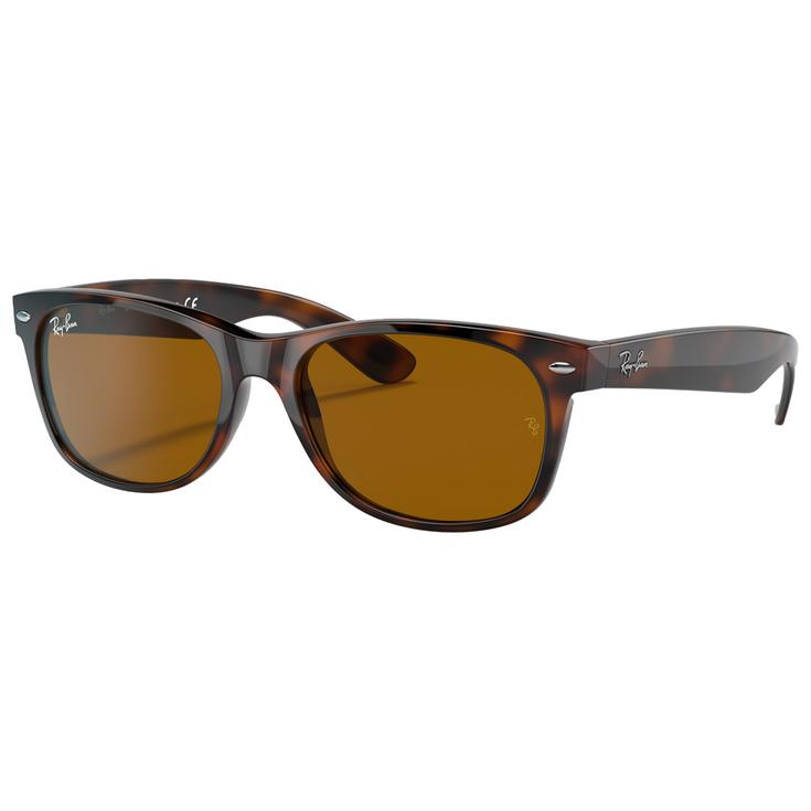 Ray Ban Lunettes de soleil RB2132 New Wayfarer Classic Polished Light Havana Brown B-15 Présentation