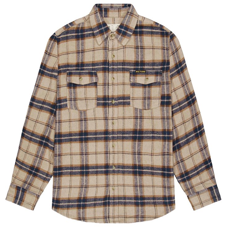 Picture Chemise Niley Shirt Wood Ash Plaid Présentation