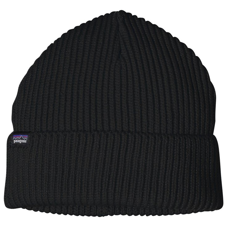 Patagonia Bonnet Fishermans Rolled Beanie Black Présentation