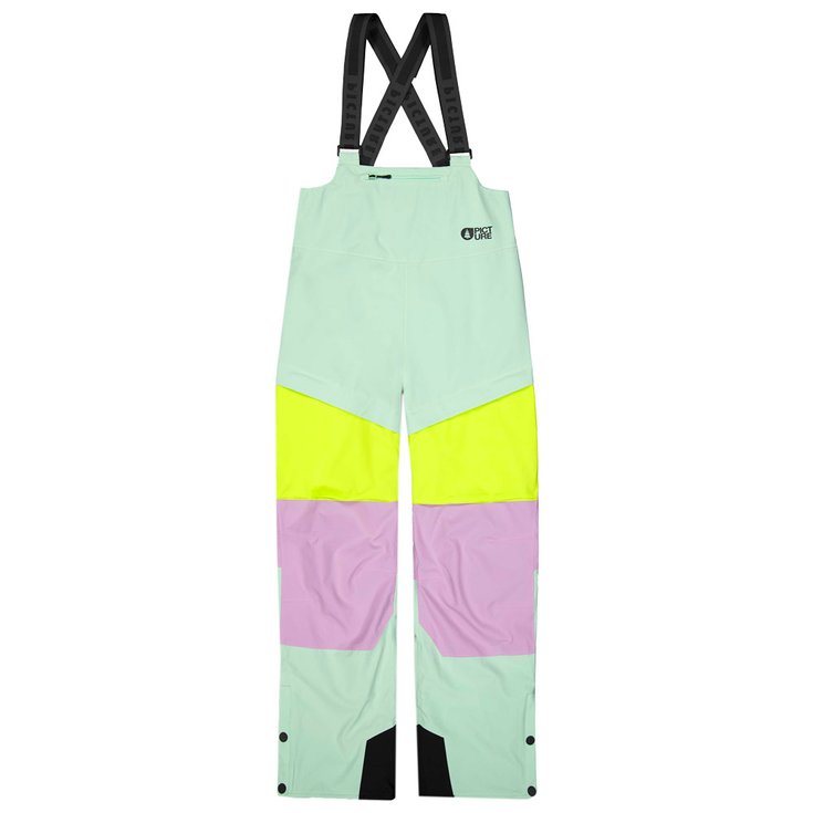Picture Pantalon Ski Elwy Bib Silt Green Orchid Acid Présentation