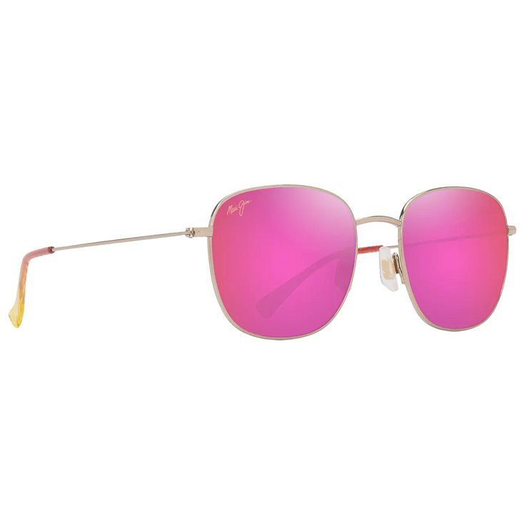 Maui Jim Lunettes de soleil Olali Asian Fit Doré Clair Brillant Violet Rose Maui Sunrise MauiPure Présentation
