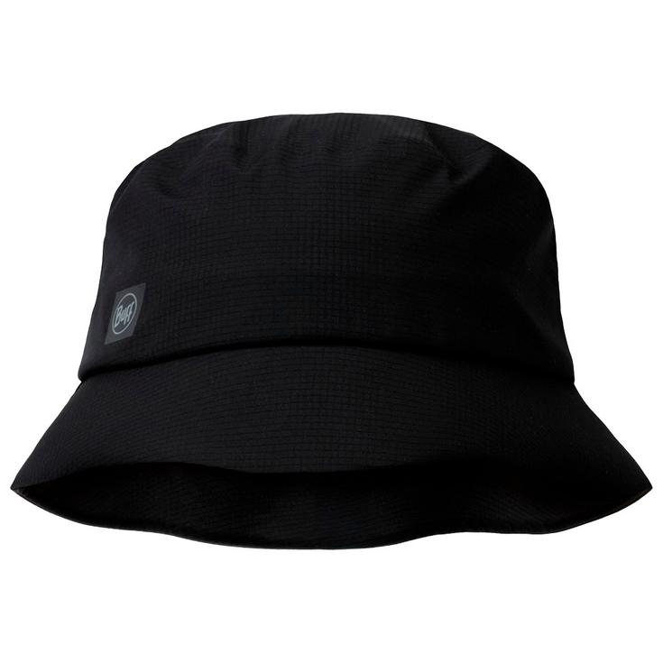 Buff Bob Rain Bucket Hat Solid Black Présentation