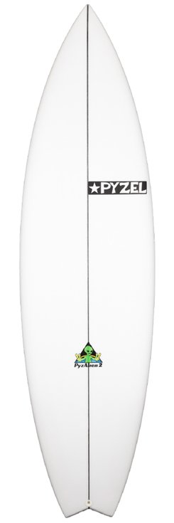 Pyzel Board de Surf Pyzalien 2 Futures Fins x5 Côté