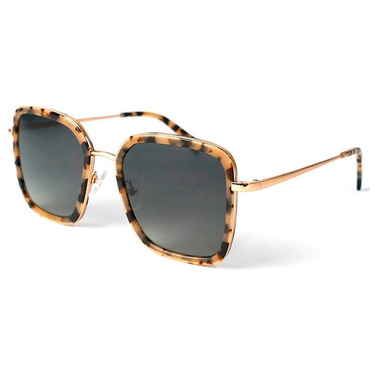 Binocle Eyewear Lunettes de soleil Paloma Shiny Gold Tortoise Wild Gradient Grey Polarized Présentation