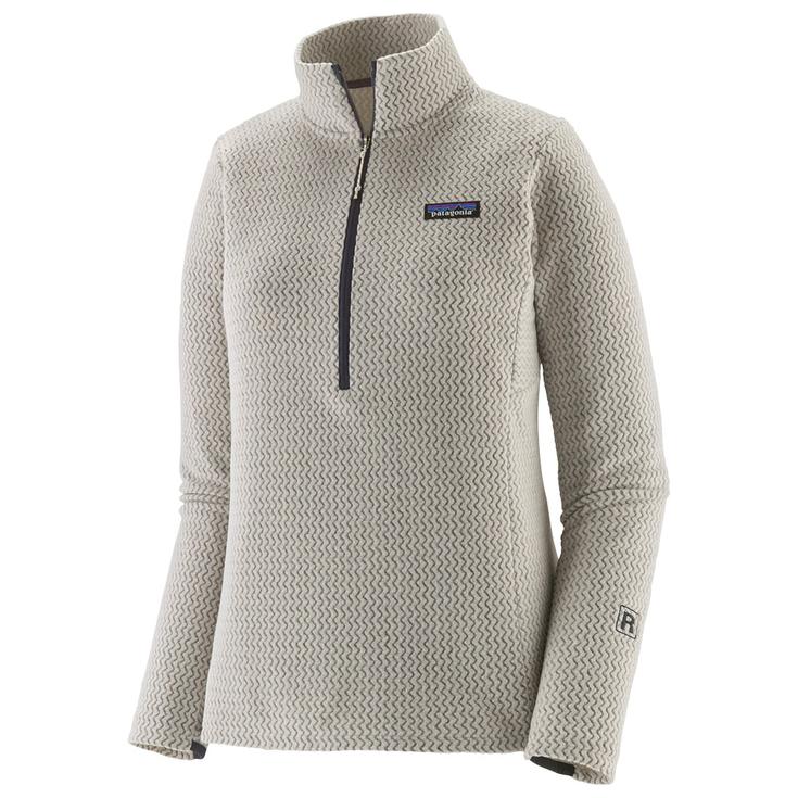 Patagonia Polaire W's R1 Air Zip Neck Birch White Présentation