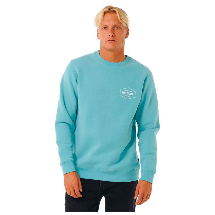 Rip Curl Sweat Stapler Crew Dusty Blue Présentation