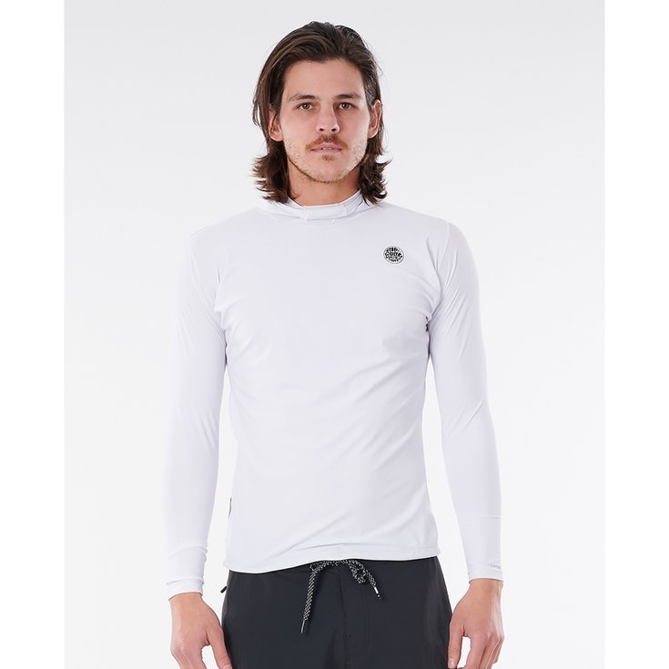 Rip Curl Top Manches Courtes Top Lycra Tech Bomb L/LS Hood Côté