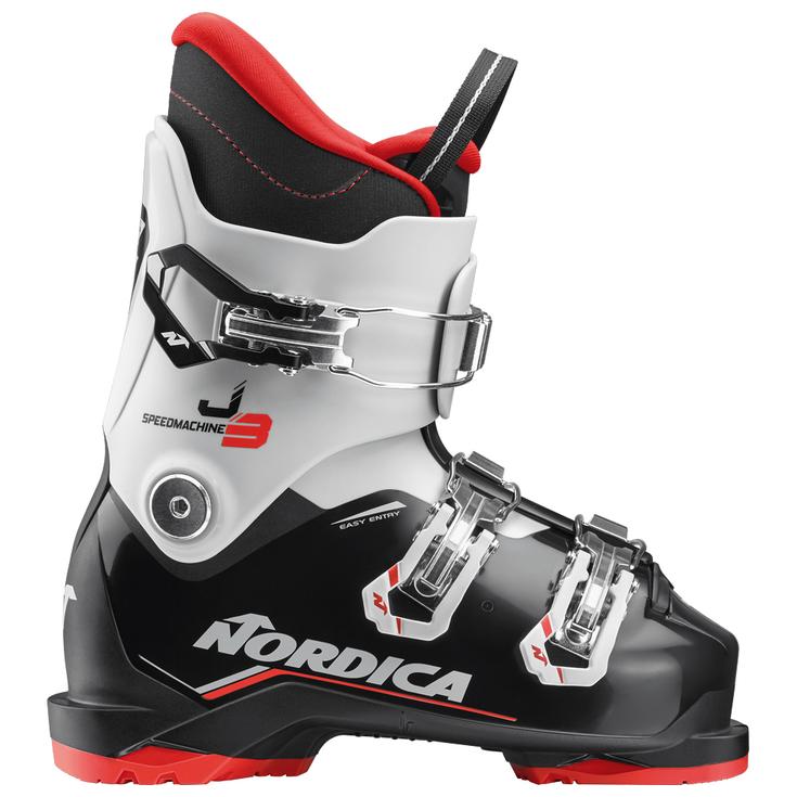 Nordica Chaussures de Ski Speedmachine J 3 Black Grey Red Côté