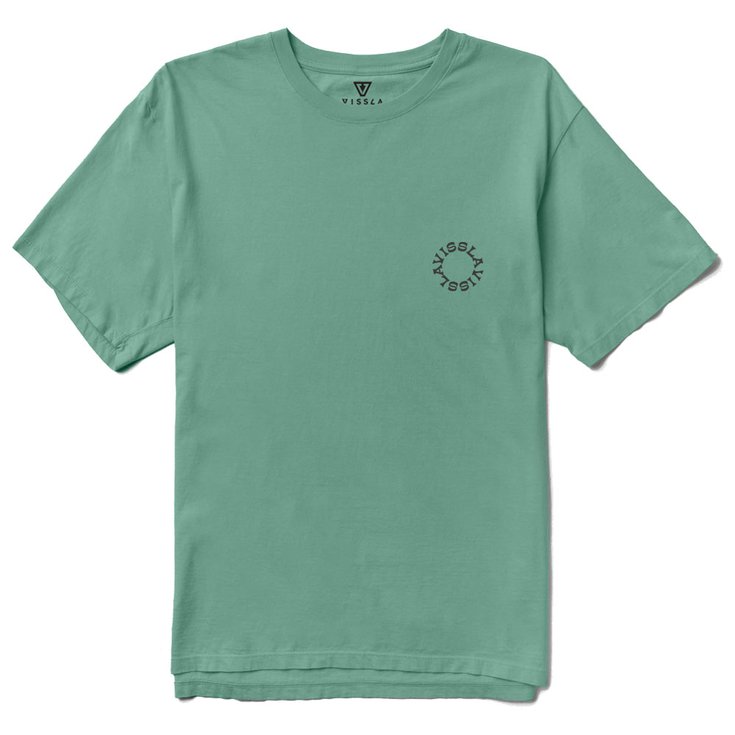 Vissla Tee-shirt Solar Smiles Organic Jade Présentation