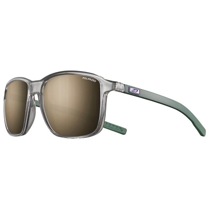 Julbo Lunettes de soleil Creek Translucide Brillant Gris Vert Spectron 3 Polarized Présentation