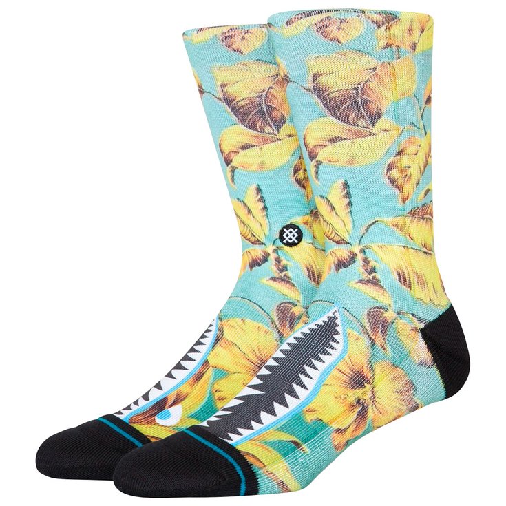 Stance Chaussettes Florals Socks Tropics Warbird Yellow Présentation