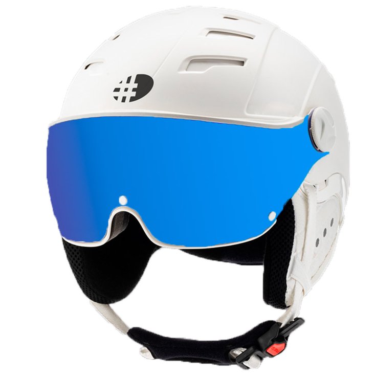Diezz Casque visière Venus Visor White Activlux Multilayer Blue Présentation