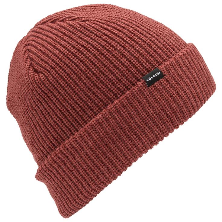Volcom Bonnet Sweep Beanie Burnt Red Présentation