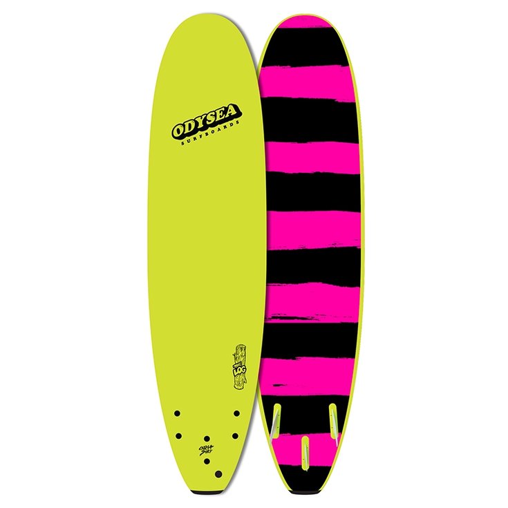 Catch Surf Board de Surf Odysea Log- Lemon Stripe Dos