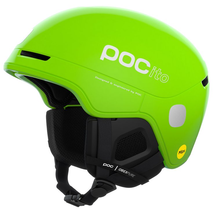 Poc Casque Pocito Obex Mips Fluorescent Yellow Green Présentation Poc Casque Pocito Obex Mips Fluorescent Yellow Green Présentation