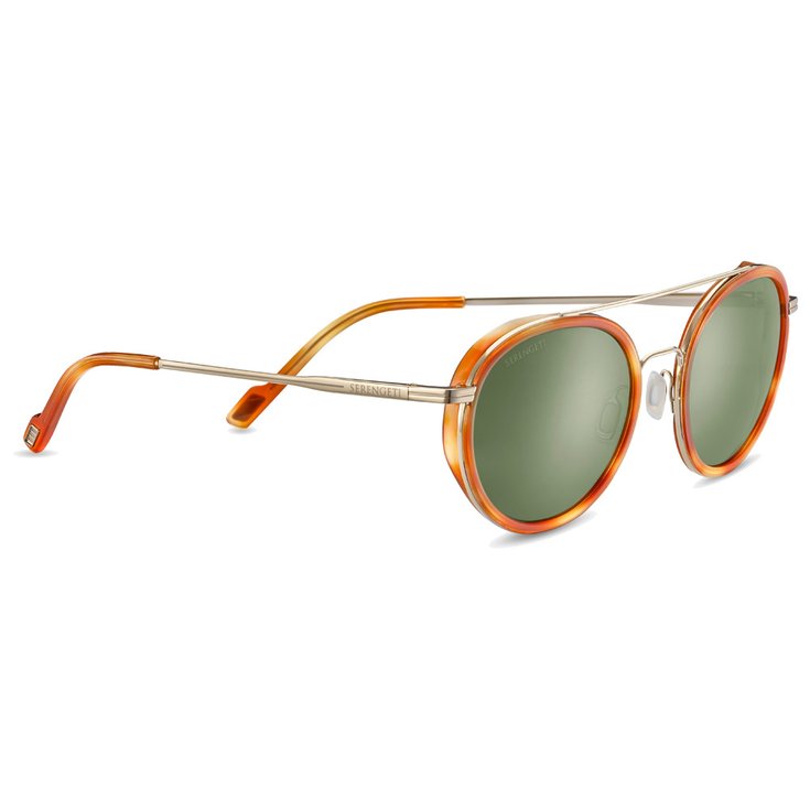 Serengeti Lunettes de soleil Geary Light Gold Orange Turtoise Polarized 555nm Présentation