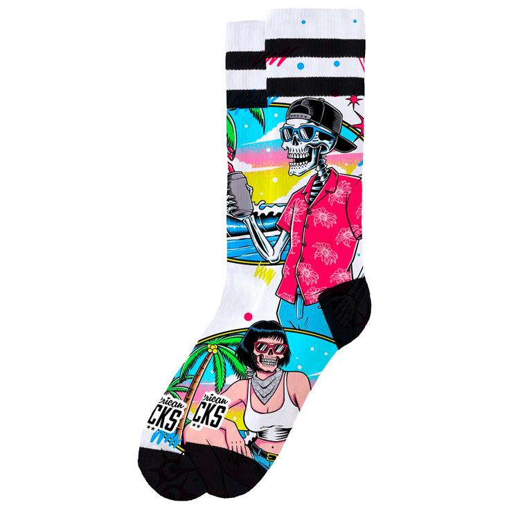 American Socks Chaussettes The Original Signature Neon Paradise Présentation
