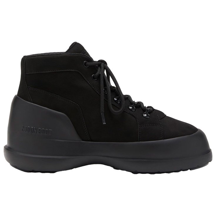 Moon Boot Chaussures après-ski Luna Trek Mid Nubuck Black Présentation