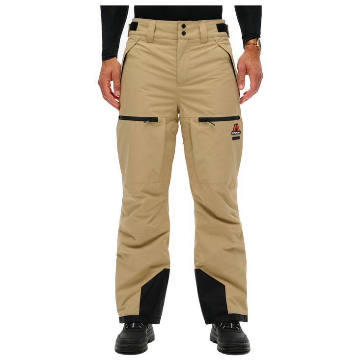Superdry Pantalon Ski Ski Shell Pant M's Beige Sarrasin Présentation