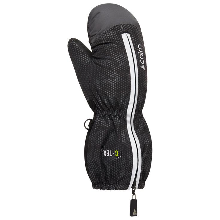 Cairn Moufles Doodle In Pure Baby Long Black Graphite Présentation
